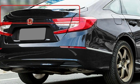 Gloss Black R Style Duckbill Trunk Spoiler For Honda Accord 2018-2021 10th Gen - No Drilling