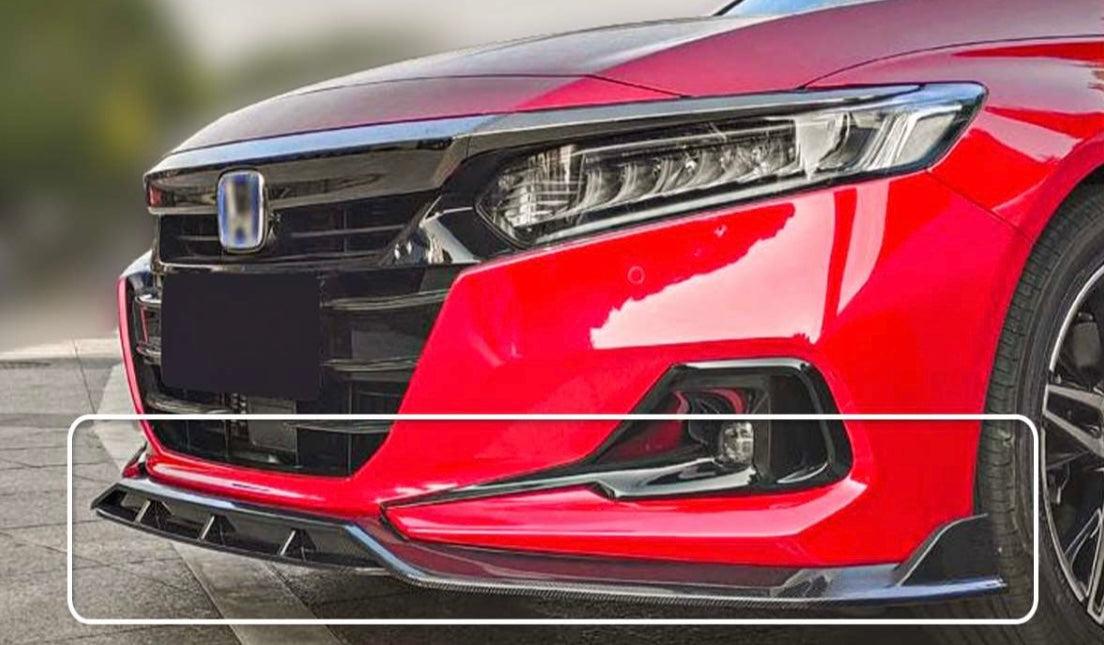 DWA V3 JDM FRONT LIP ( 2021+ Honda Accord ) ( Gloss Black )