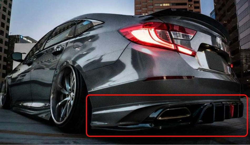 YOFER DESIGN Rear Diffuser W LED & Side Aprons ( 2018+ Honda Accord )